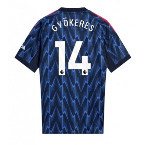 Fotbalové Dres Arsenal Viktor Gyokeres #14 Venkovní Oblečení 2025-26 Krátký Rukáv